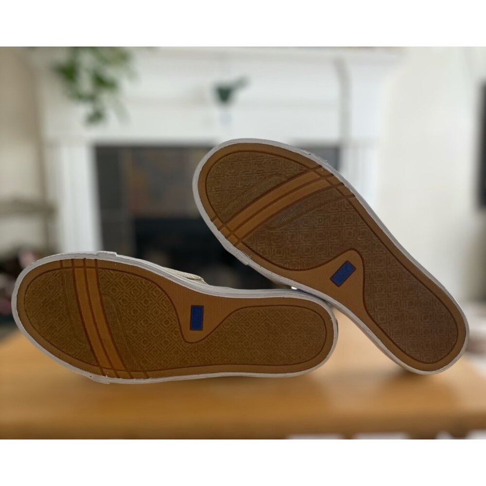 Keds Canvas Slip On Open Toe Sandals. Size 10 Beige - Picture 5 of 7